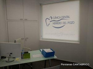 estor enrollable en tejido polyscreen blanco bandalux