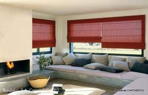 Estores plegables Bandalux color granate
