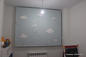 Estores Impresion Digital aviones papel