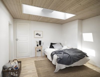 Ventana VELUX cubierta plana desde el interior