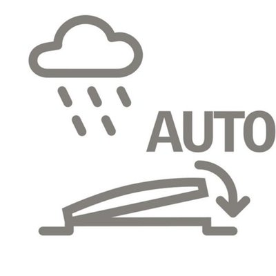Ventana VELUX cubierta plana sensor lluvia
